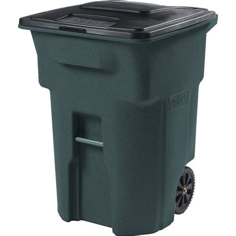 Toter 96 Gallon 2 Wheel Rollout Rectangular Trash Can Green Hd Supply