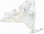 Upstate New York State Map With Cities And Towns