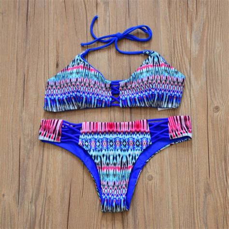 Retro Pad Bikini Women Swimwear Brazilian Bikinis Set Beach Wear