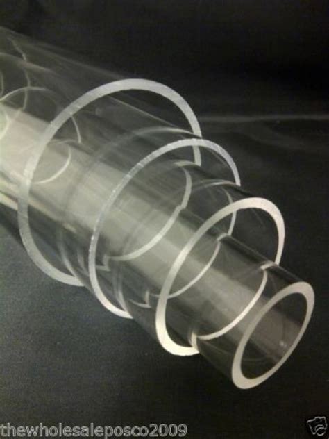Clear Acrylic Tube 100mm 200mm 300mm Lengths 30mm To 70mm Outside