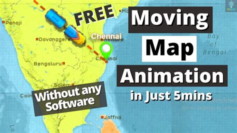 Moving Map Animation How To Create Moving Map Animation Free Map