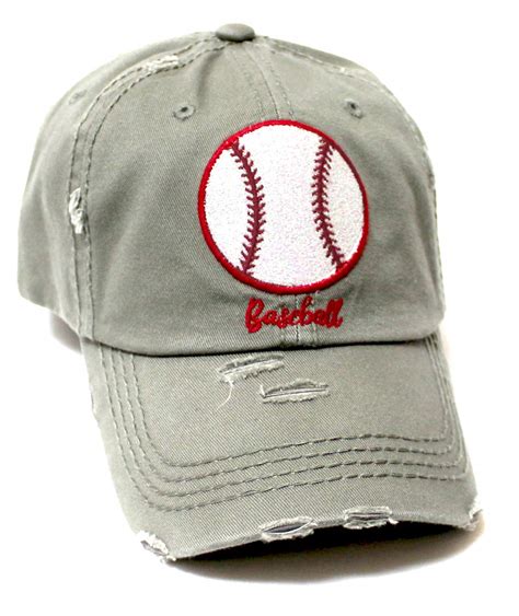 Distressed Baseball Hat Sparkle Ball Embroidery Baseball Monogram Vint
