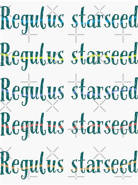 Regulus Starseed Sticker By Icelya Redbubble