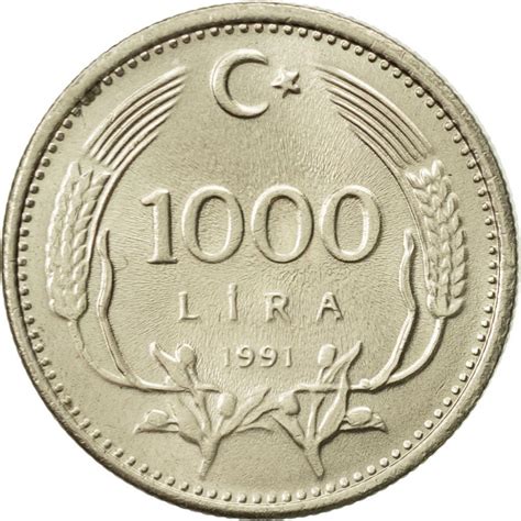 1000 Lira Turkey 1990 1994 Km 997 Coinbrothers Catalog