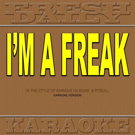 I M A Freak In The Style Of Enrique Iglesias Pitbull Karaoke