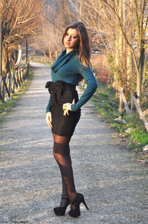 Love This Outfit And The Patterned Tights Patterned Tights Skirt