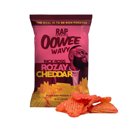 Rap Snacks Featuring Hip Hop Stars Rick Ross Rozay Cheddar Potato Chips