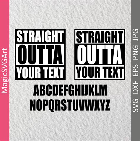 Straight Outta Your Text Svg Straight Outta Timeout svg | Etsy