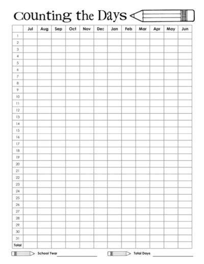 Track Your Homeschool Year With This Printable Chart Walking By The