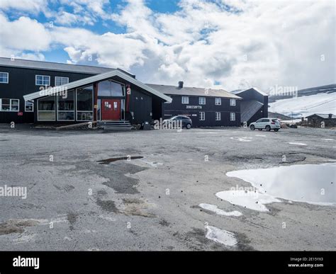 Tourist Hut Juvasshytta Jotunheimen National Park Norway Stock Photo