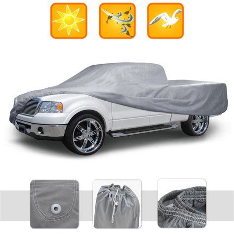 Dust Proof Pickup Truck Cover Deluxe Breathable Full Size Extended Cab