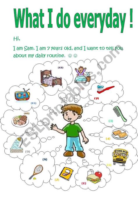 Daily Routines Exercises Present Simple Daily Routine Vrogue Co