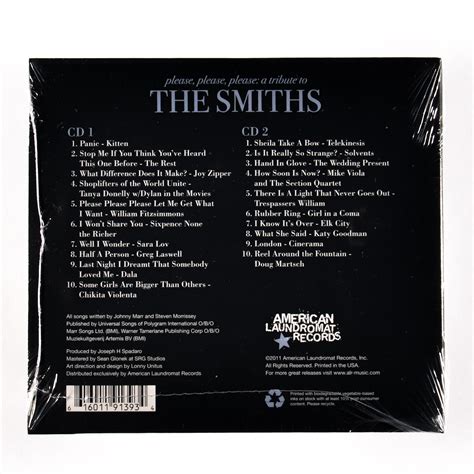 various artists please please please a tribute to the smiths 2xcd get hip recordings