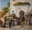 Frederick Henry Howard Harris (1826-1901) - At Tangier (panel in the ...