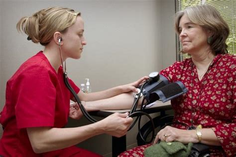 Nurse Taking Blood Pressure Sheps Center