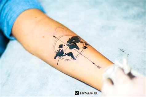 tatuagem mapa mundo mapa