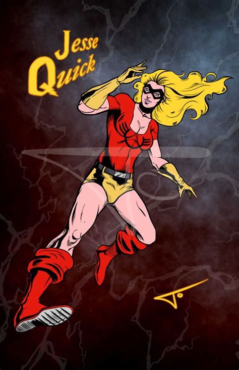 Jesse Quick By Bielero On Deviantart Dc Superhero Characters Dc Comics Characters