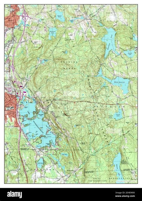 Oxford Massachusetts Map 1969 124000 United States Of America By