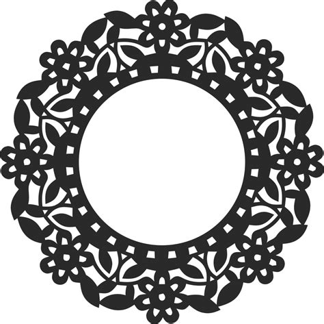 decorative round grille free dxf files for cnc router cnc vector art freevector