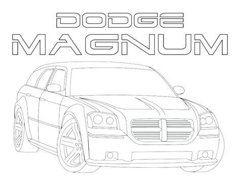 Dodge Challenger Coloring Pages At Free Printable