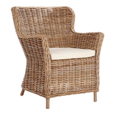 Romano Rattan Wingback Armchair