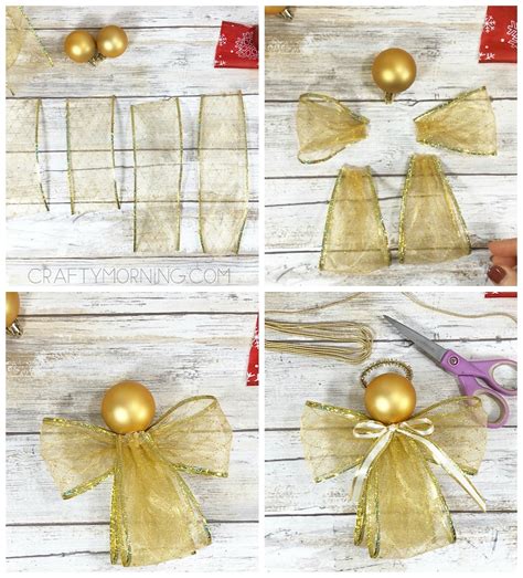 How To Make Ribbon Angel Ornaments Crafty Morning