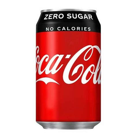 Gb Coca Cola Coke Zero Can Black 24x330ml
