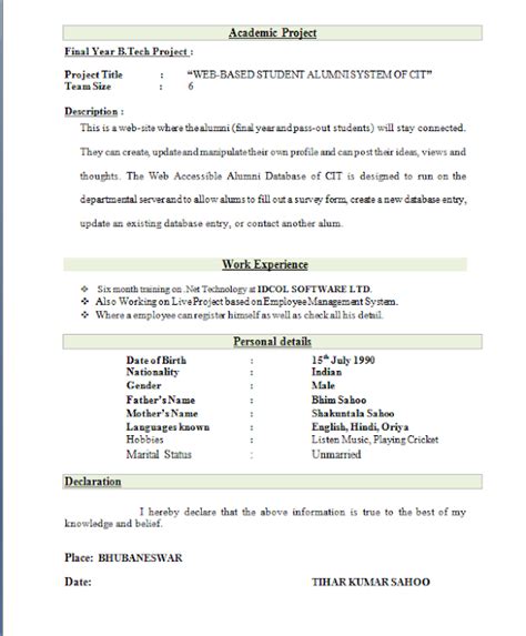 Apr 18, 2021 · in this blog, we shall be discussing the best cv format for freshers & also highlight effective resume templates for freshers. Best Resume Format for Freshers