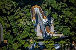Beilngries aus der Vogelperspektive: Burganlage des Schloss im Ortsteil ...