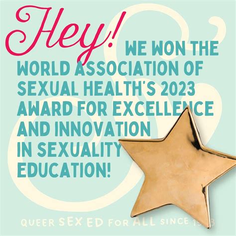 last month we were given the 2023 ngo recipient of the world association for sexual health s