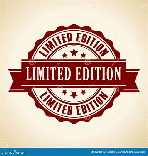 Limited Edition Icon Stock Vector Illustration Of Selected 35885010