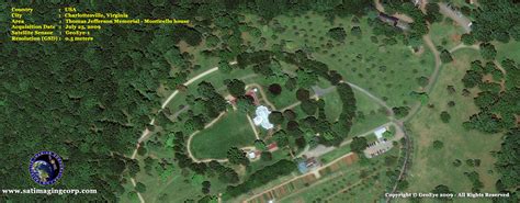 Geoeye 1 Satellite Image Of The Monticello House Satellite Imaging Corp