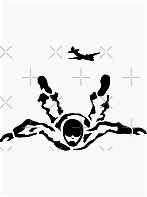 Skydiver Sticker By Sibosssr Redbubble