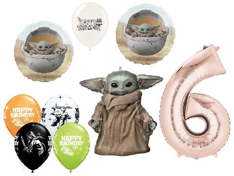 Buy The Mandalorian Baby Yoda Child Star Wars Birthday Party Balloons