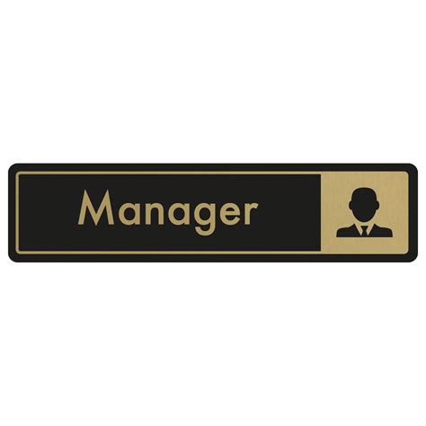 Manager Door Sign