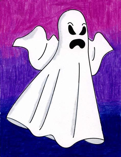Ghost Drawing Ghost Illustration By Ethan Black Bocagewasual