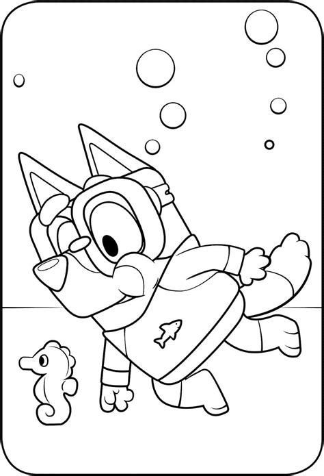 Free Printable Bluey Coloring Pages Printable Templates