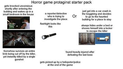 Horror Game Protagonist Starter Pack Rstarterpacks