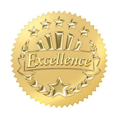 32 Trend Gold Excellence Award Certificate Seals Reward Stickers 2 Ebay