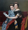The Sisters Zenaide and Charlotte-Bonaparte - Jacques-Louis David ...