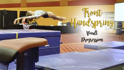 Gymnastics Front Handspring Vault Progression Buttercup Sgg Youtube