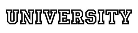 University Logo Font