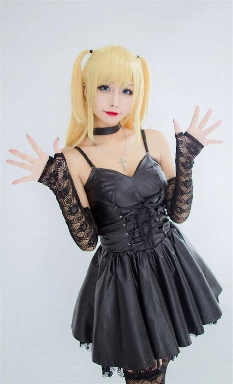 Misa Amane Cosplay Fantasias Femininas Moda Vestidos