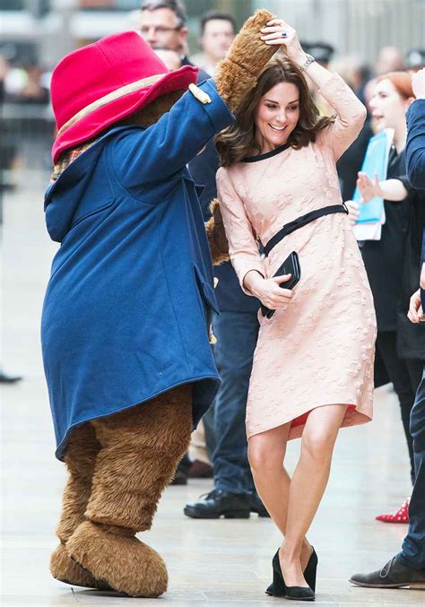 Pregnant Duchess Kate Middleton Dances With Paddington Bear Usweekly