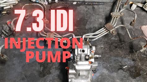 73 Idi Injection Pump Replacement Youtube