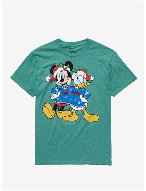 Disney Mickey Mouse And Donald Duck Holiday Sweater T Shirt Hot Topic