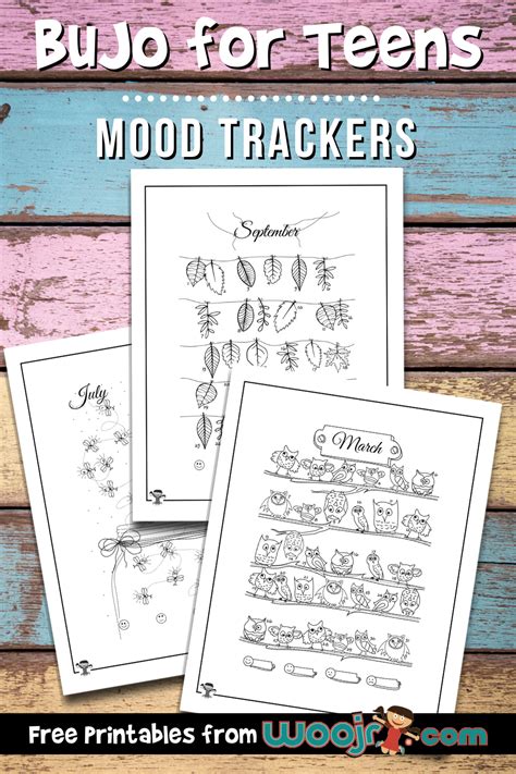 Bujo Mood Tracker Printables Woo Jr Kids Activities Childrens