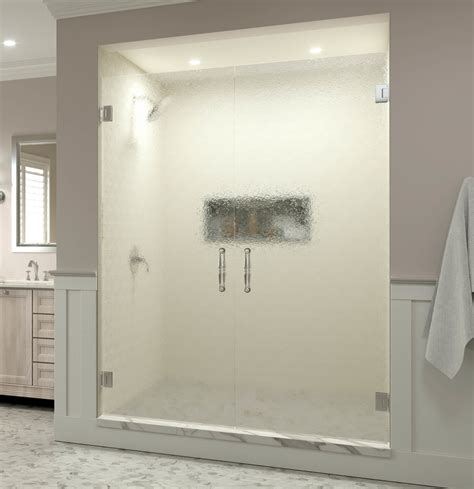tresor frameless 3 8 inch glass french swing shower doors basco shower doors