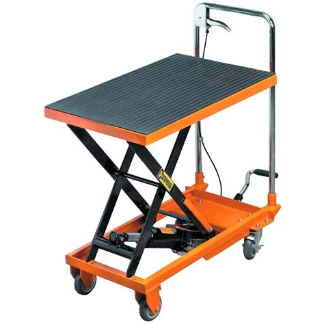 Converting a harbor freight motorcycle lift table to air/hydraulic. 500 lbs. Capacity Hydraulic Table Cart | Lift table, Table ...