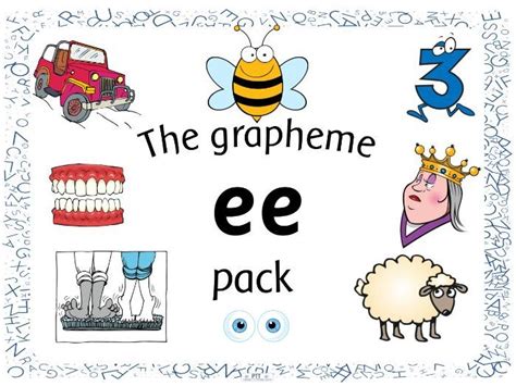 Grapheme Pack Ee Words Teaching Resources